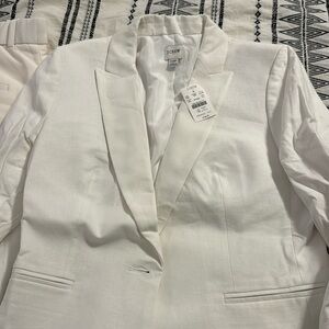 JCrew Petite linen blend one button blazer, size 10P